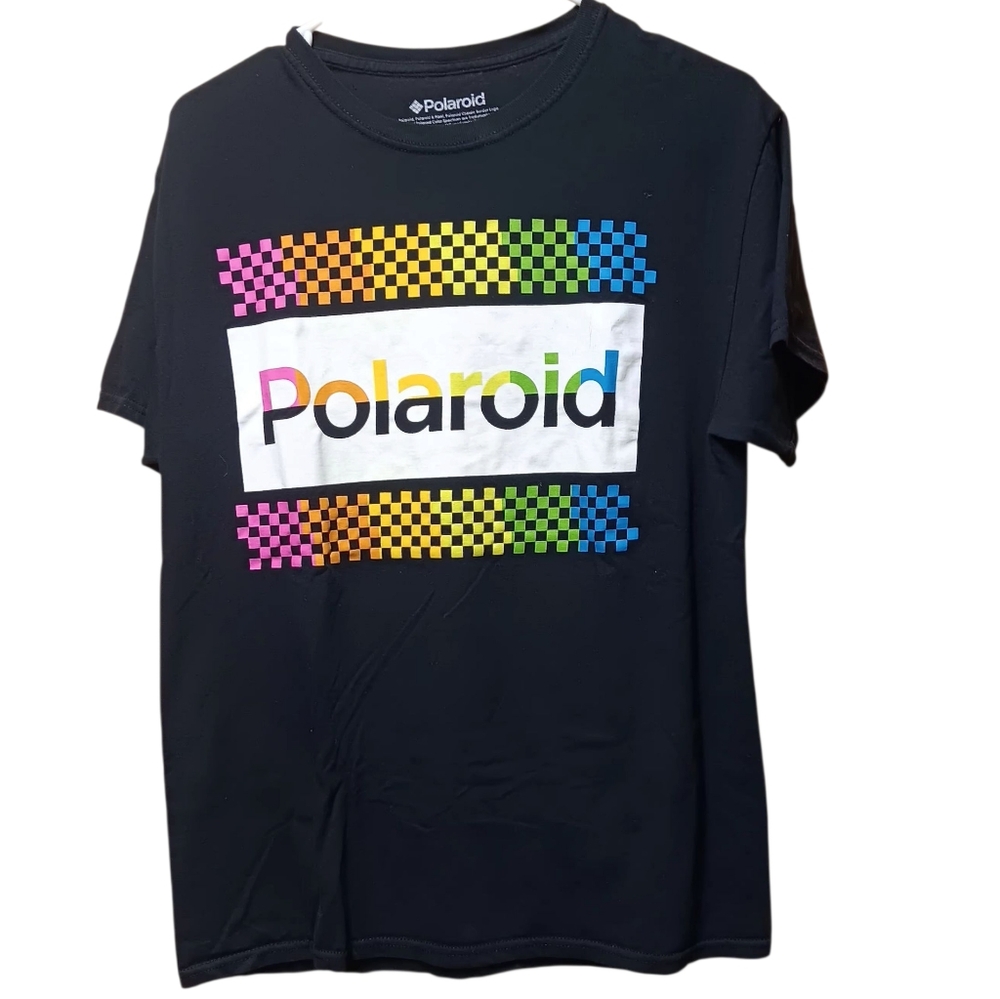 Polaroid Men's Tee with Colorful Logo